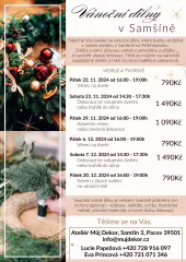 Vánoční dílna - Adventní věnec nebo závěsná dekorace